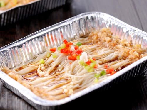 庆云锡纸烤金针菇